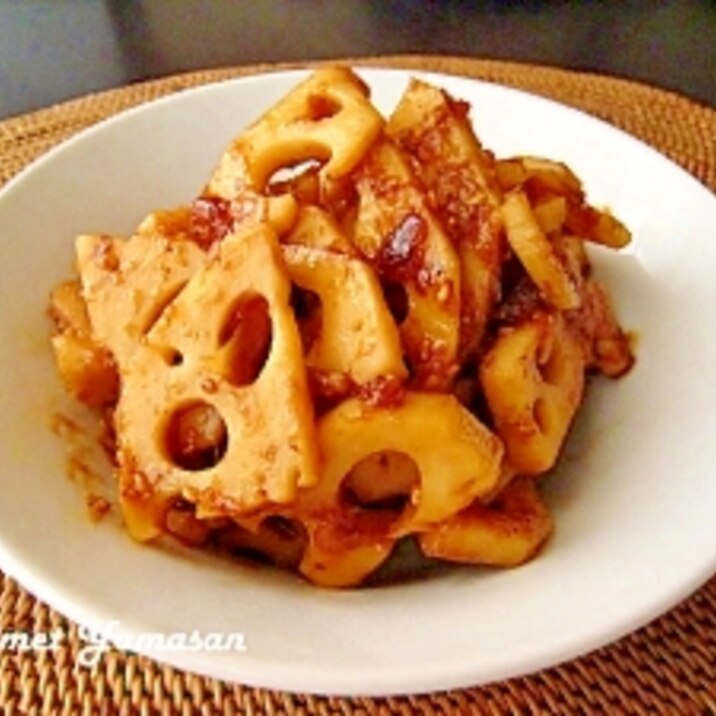 シャキシャキ蓮根&すりゴマの炒め煮